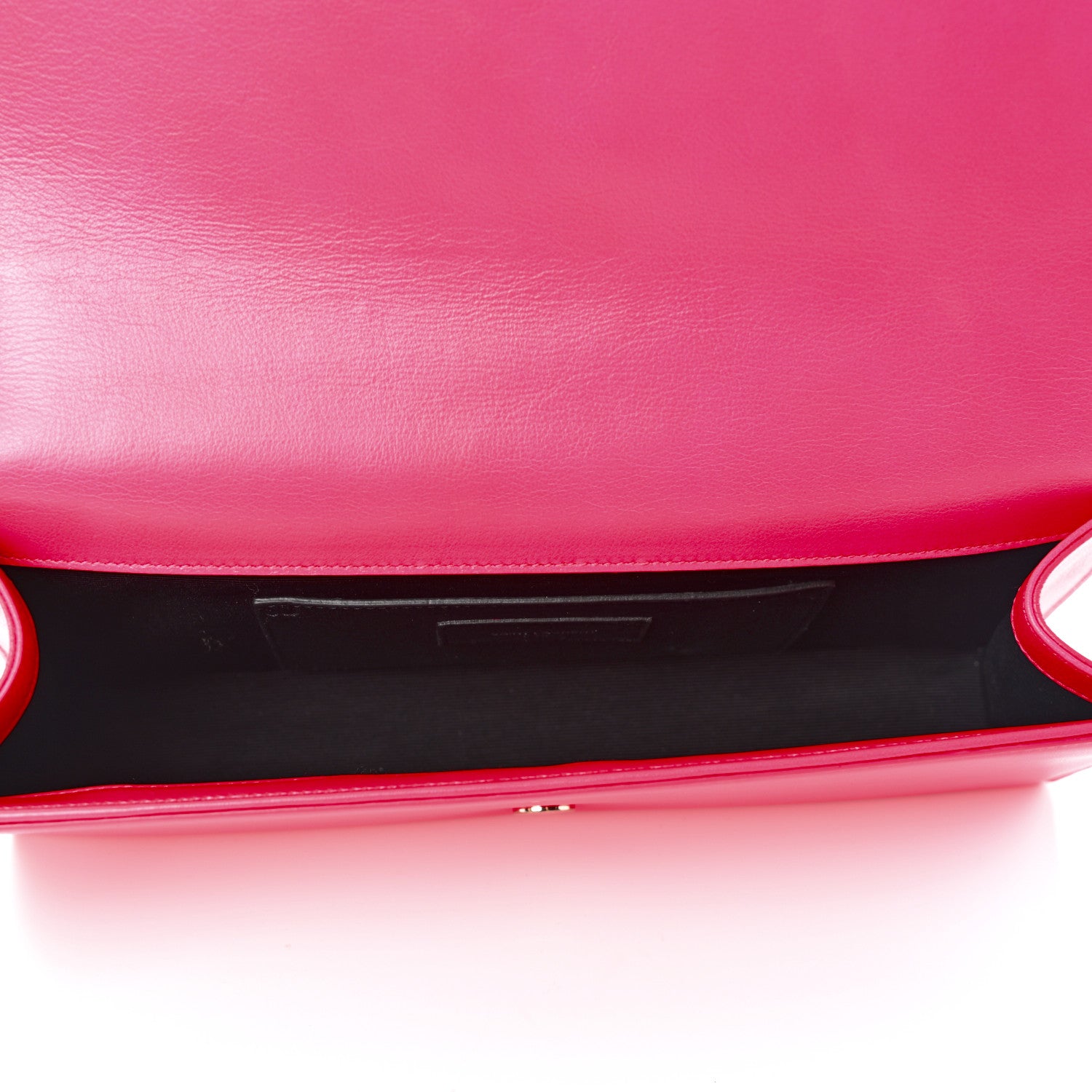 Saint Laurent Calfskin Classic Monogram Cassandre Clutch Lipstick Fuchsia 5 of 11