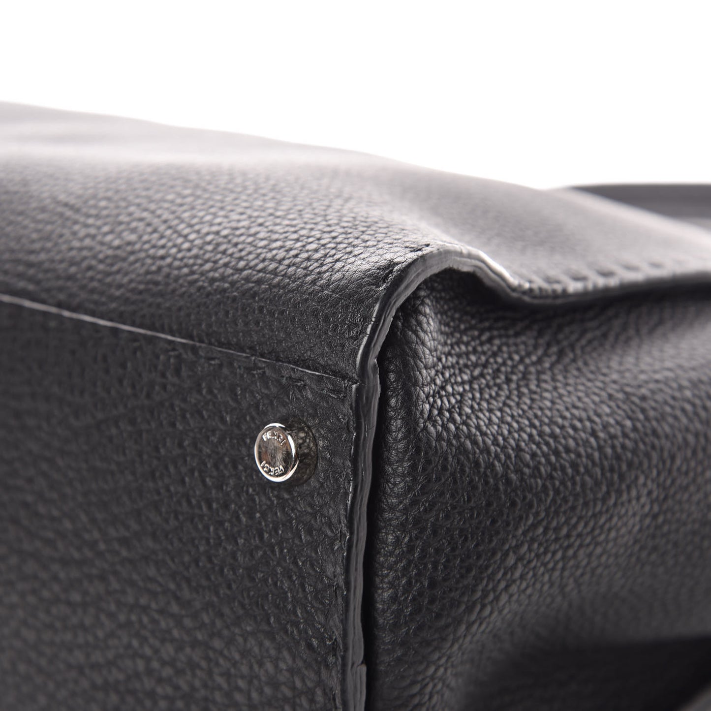 Cuoio Romano Selleria Bi-Color Large Peekaboo Iconic Satchel Black Mou