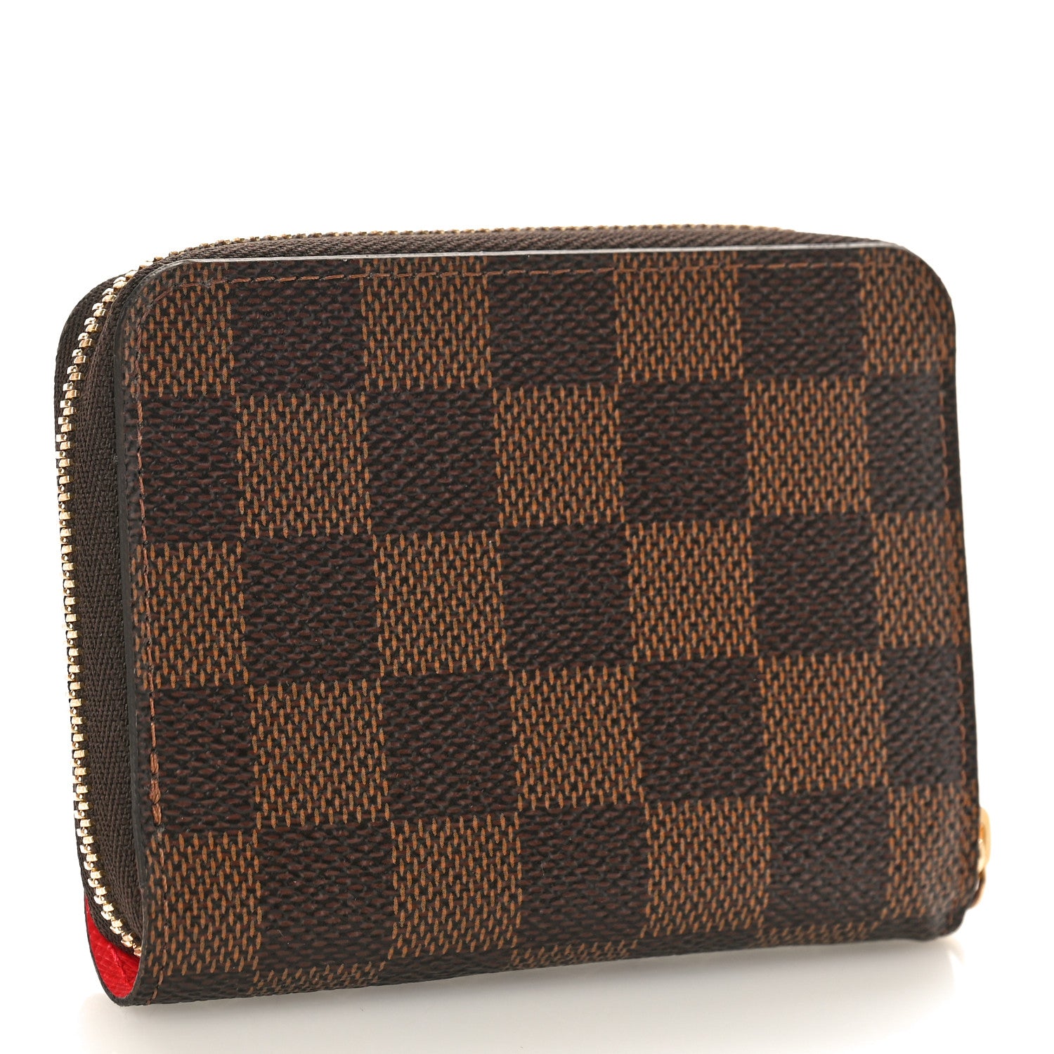 Louis Vuitton Damier Ebene 2021 Christmas Animation London Zippy Coin Purse Red 3 of 9