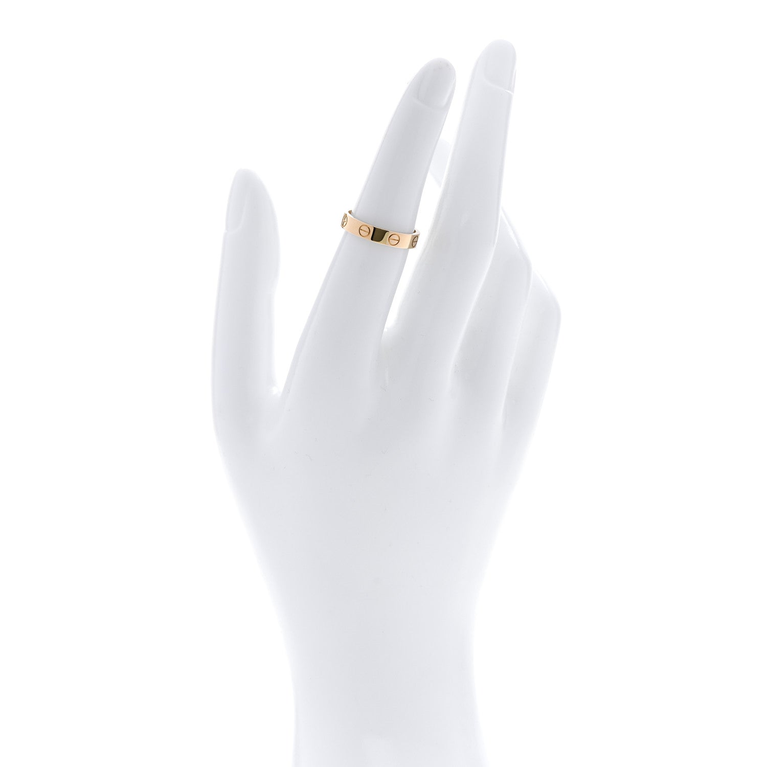 Cartier 18K Yellow Gold 3.5mm LOVE Wedding Band Ring 51 5.75 2 of 4