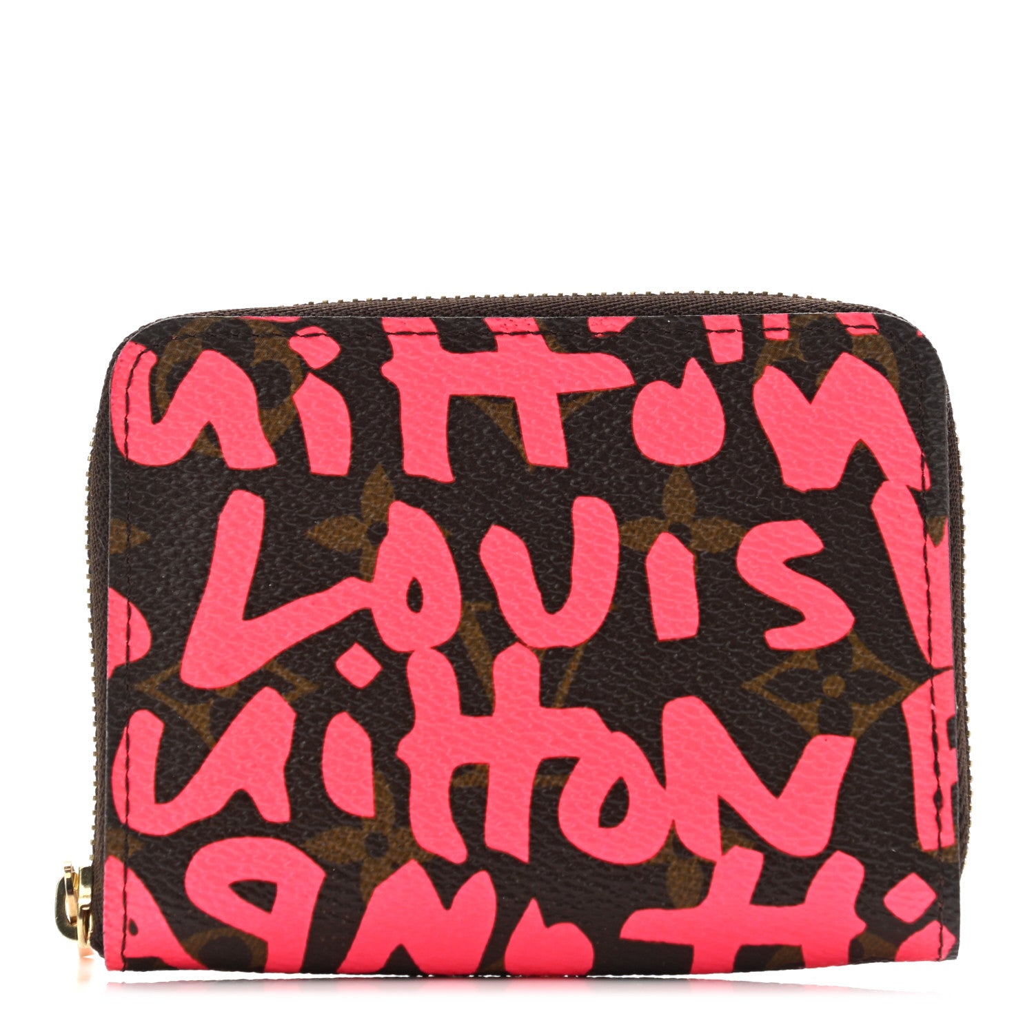 Louis Vuitton Monogram Graffiti Zippy Coin Purse Fuchsia 1 of 7