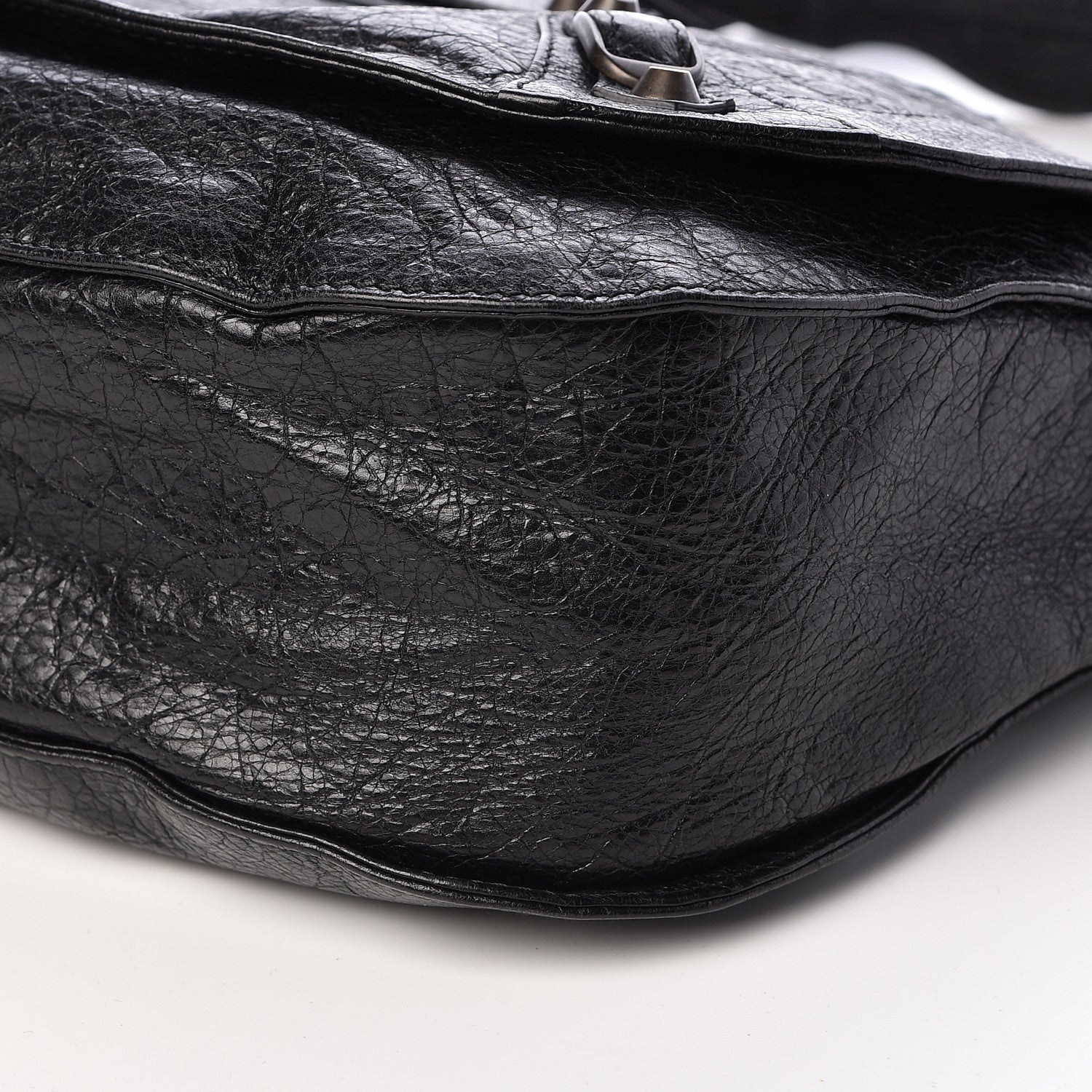 Balenciaga Agneau Classic Hardware Neo Folk Messenger Black 10 of 10