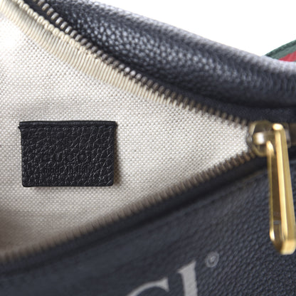 Gucci Grained Calfskin Small Logo Belt Bag Black 8 of 11