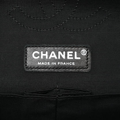 Chanel Calfskin Duo Medium Double Flap  White Black 6 of 13