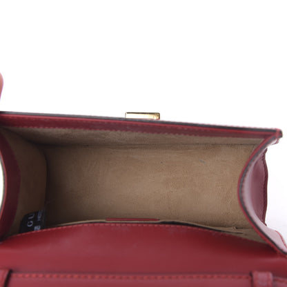 Gucci Calfskin Mini Sylvie Top Handle Bag Hibiscus Red 4 of 9