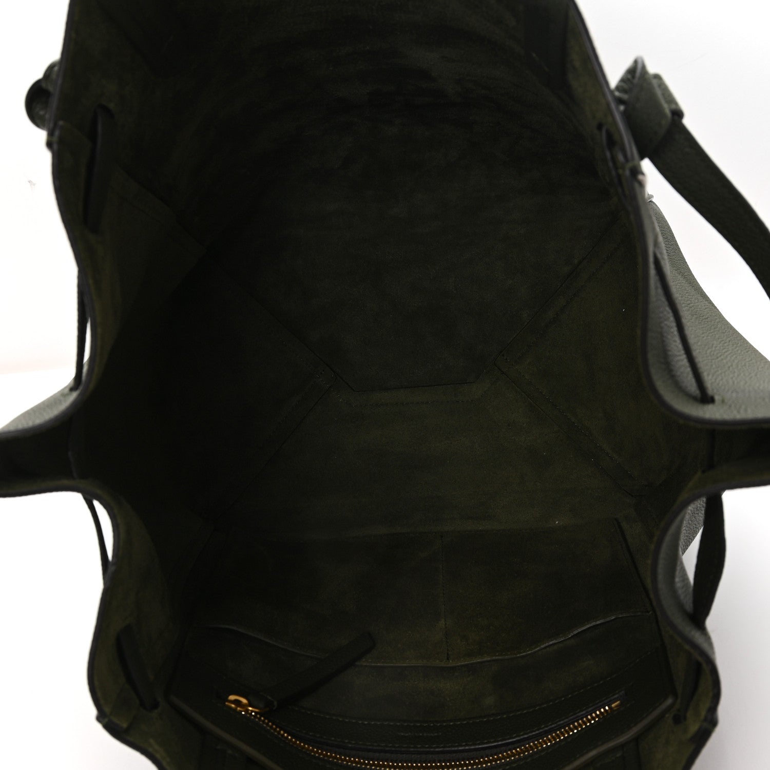 Celine Soft Grained Calfskin Medium Cabas Phantom Dark Khaki 5 of 9