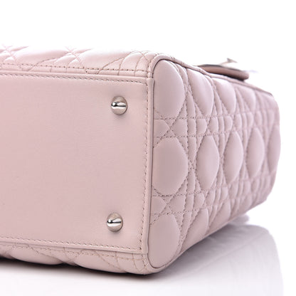 Christian Dior Lambskin Cannage Medium Lady Dior Light Pink 10 of 15