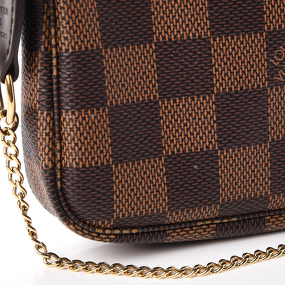 Louis Vuitton Damier Ebene Mini Pochette Accessories 7 of 9
