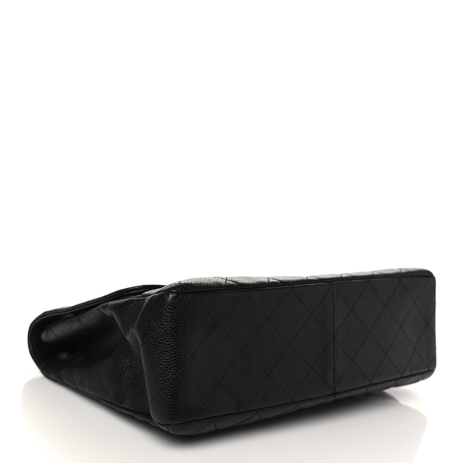 Chanel Caviar Quilted Jumbo Single Flap Bijoux Chain Black 3 of 9