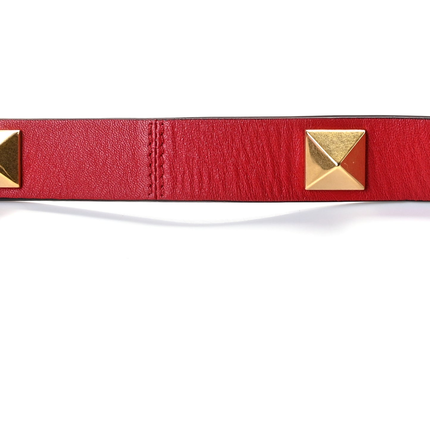 Nappa Mini Roman Stud The Handle Bag Rouge Pur
