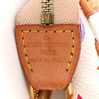 Louis Vuitton Monogram Multicolor Pochette Accessories White 6 of 9