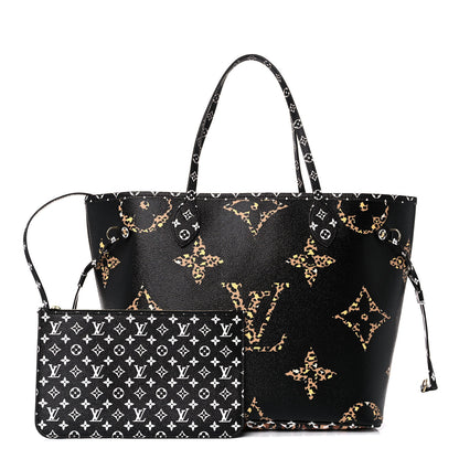 Louis Vuitton Monogram Giant Jungle Neverfull MM Black 1 of 9