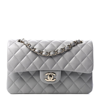 Chanel Caviar Quilted Small Double Flap Grey 1 of 4