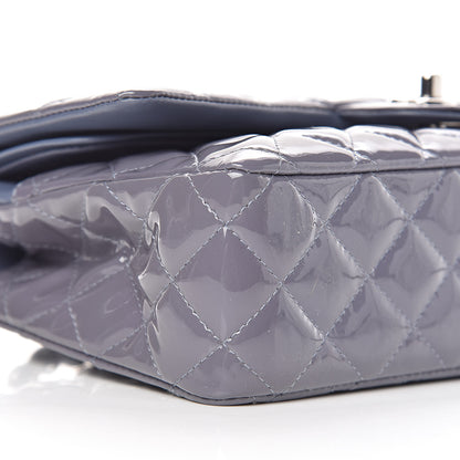 Chanel Patent Calfskin Quilted Medium Double Flap Light Purple 11 of 12