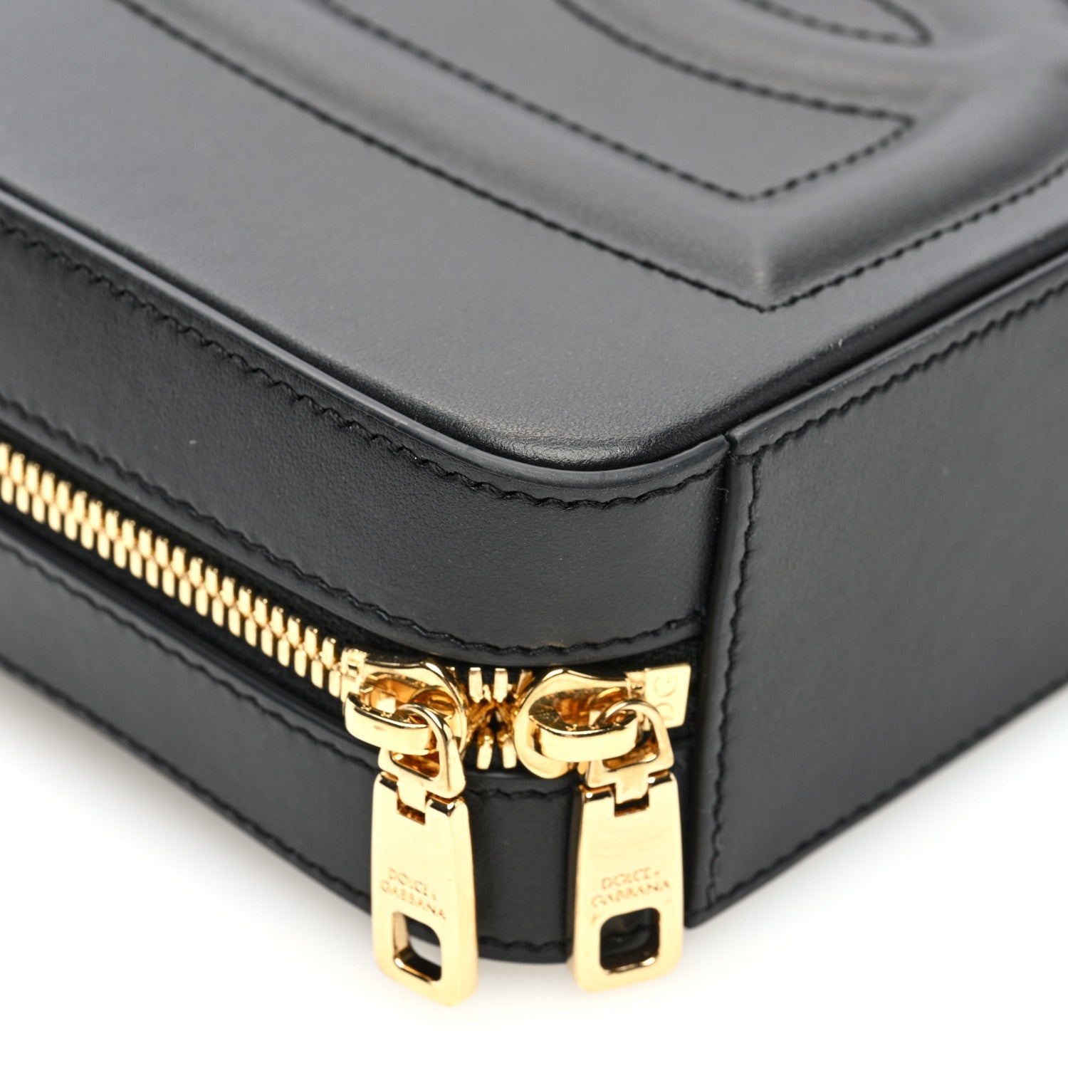 Dolce & Gabbana DOLCE GABBANA Calfskin Small DG Logo Camera Crossbody Bag Black 8 of 9