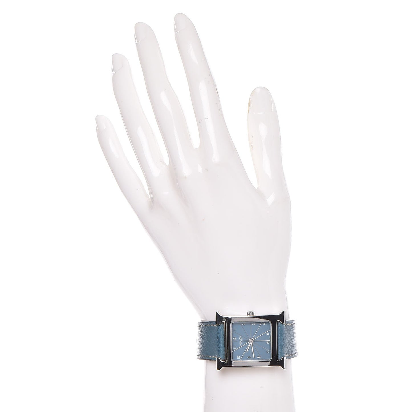 Stainless Steel Epsom 26mm Heure H Hour Watch Blue Jean