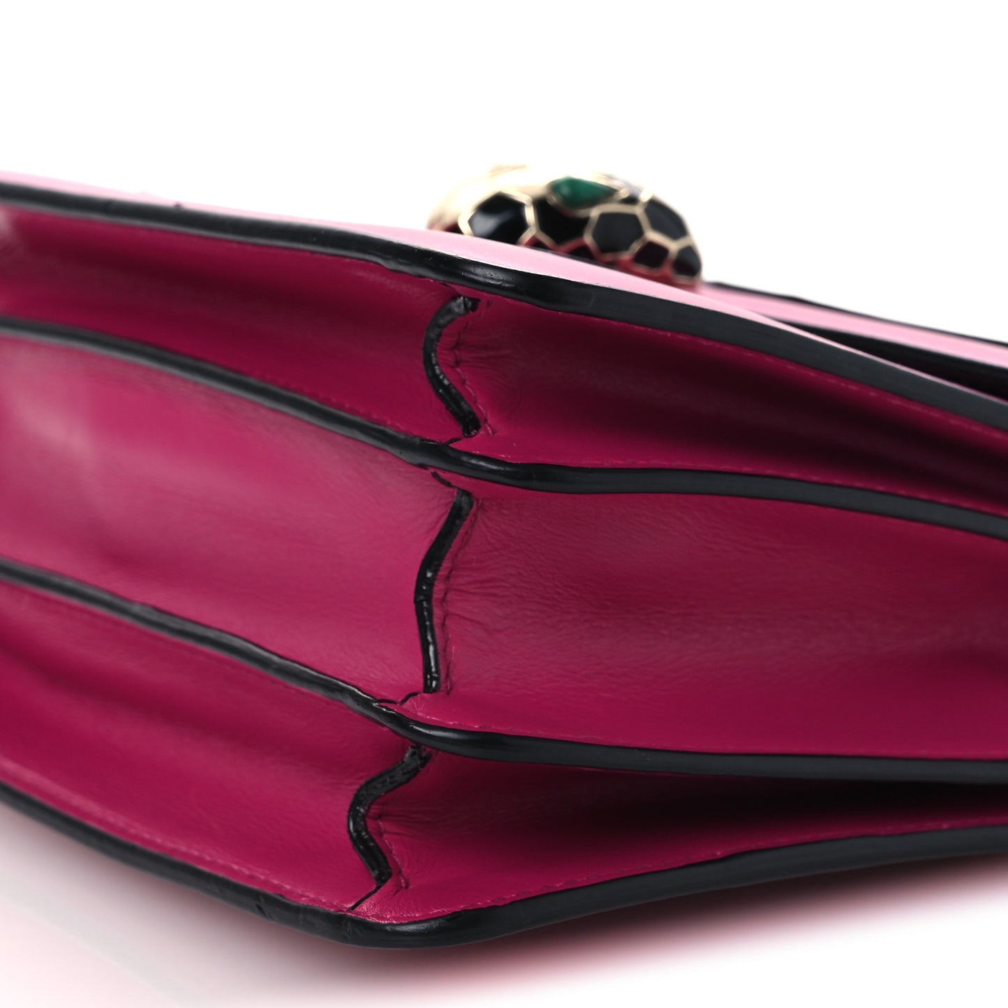Calfskin Serpenti Forever Top Handle Pink