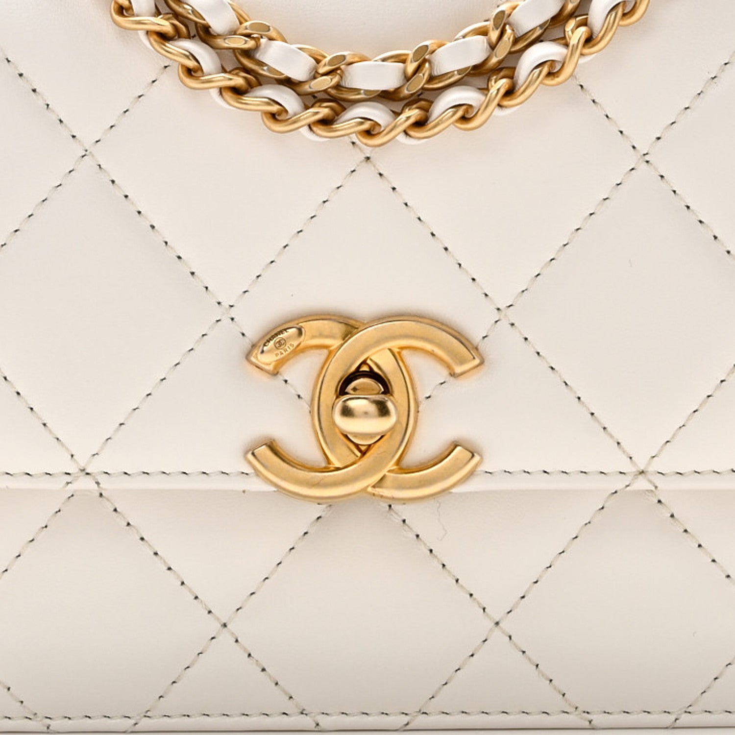 Chanel Calfskin Quilted Mini Perfect Fit Flap White 8 of 11