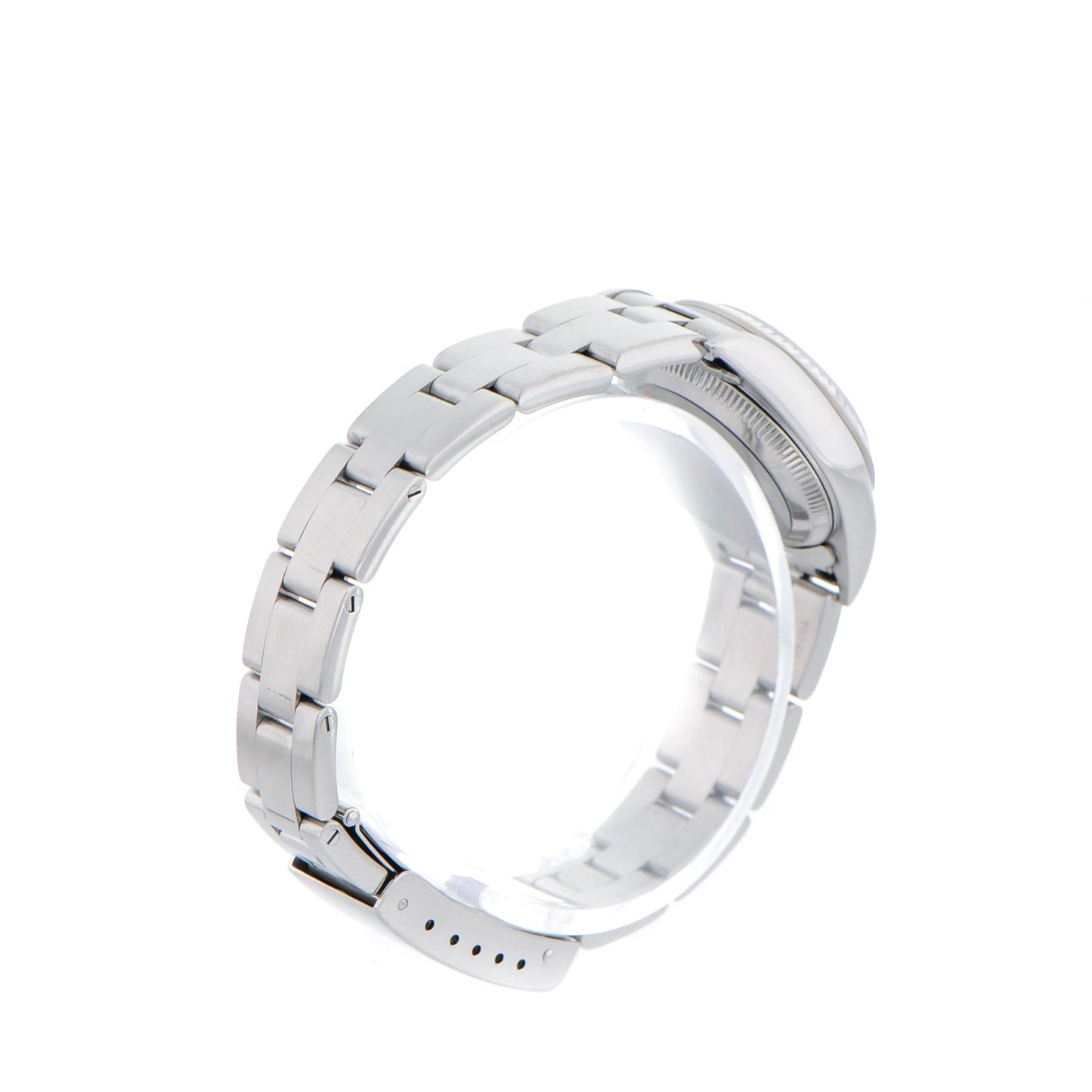 Stainless Steel 18K White Gold 24mm Oyster Perpetual Watch Pink 76094