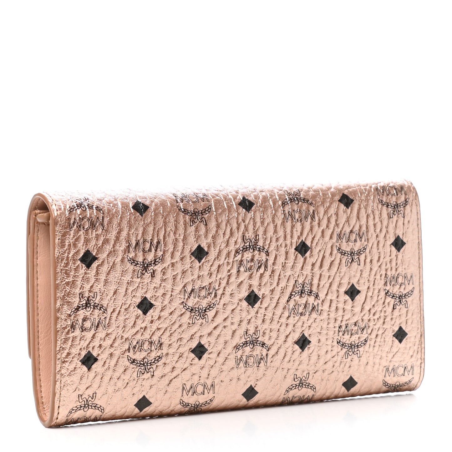 Visetos Continental Flap Wallet Champagne Gold