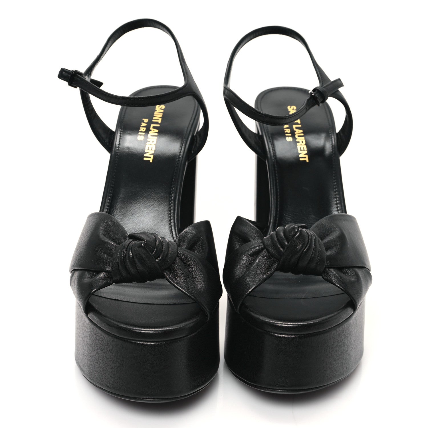 Saint Laurent Vendome Bianca 85 Platform Sandals 37 Black 3 of 10