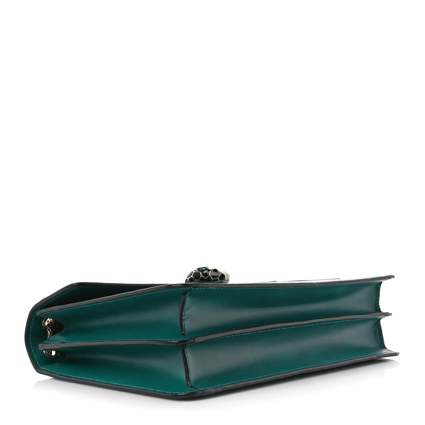 Calfskin Serpenti Forever Shoulder Bag Emerald Green