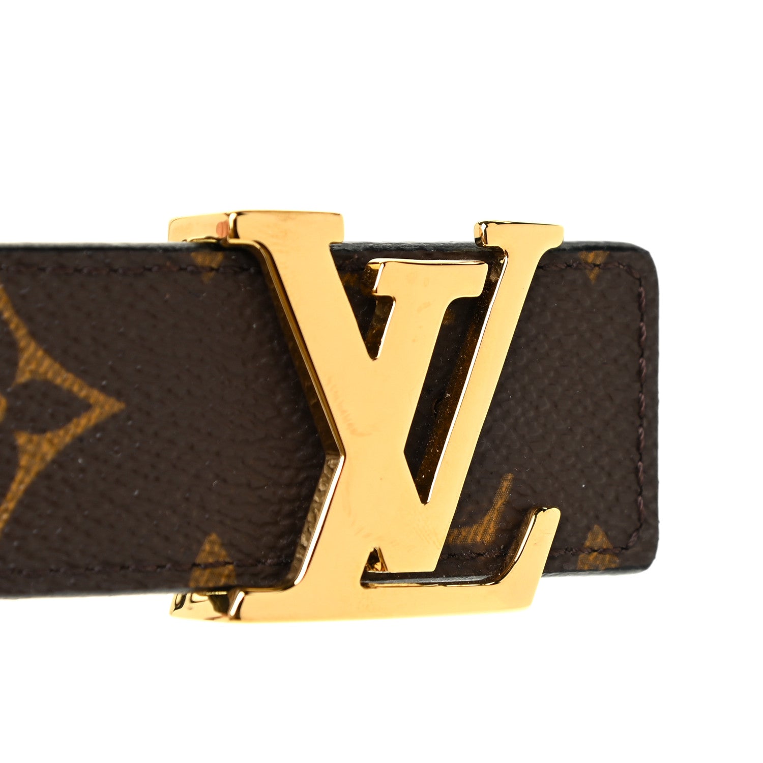 Louis Vuitton Calfskin Monogram 30mm LV Initiales Reversible Belt 85 34 Black 6 of 6
