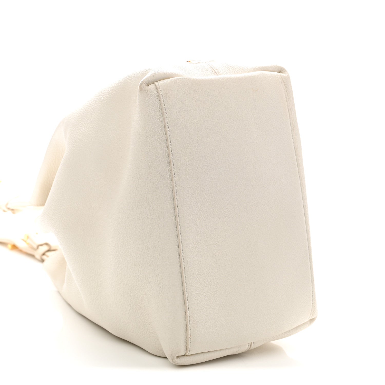 Tom Ford Calfskin Zip Bucket Bag White 8 of 11