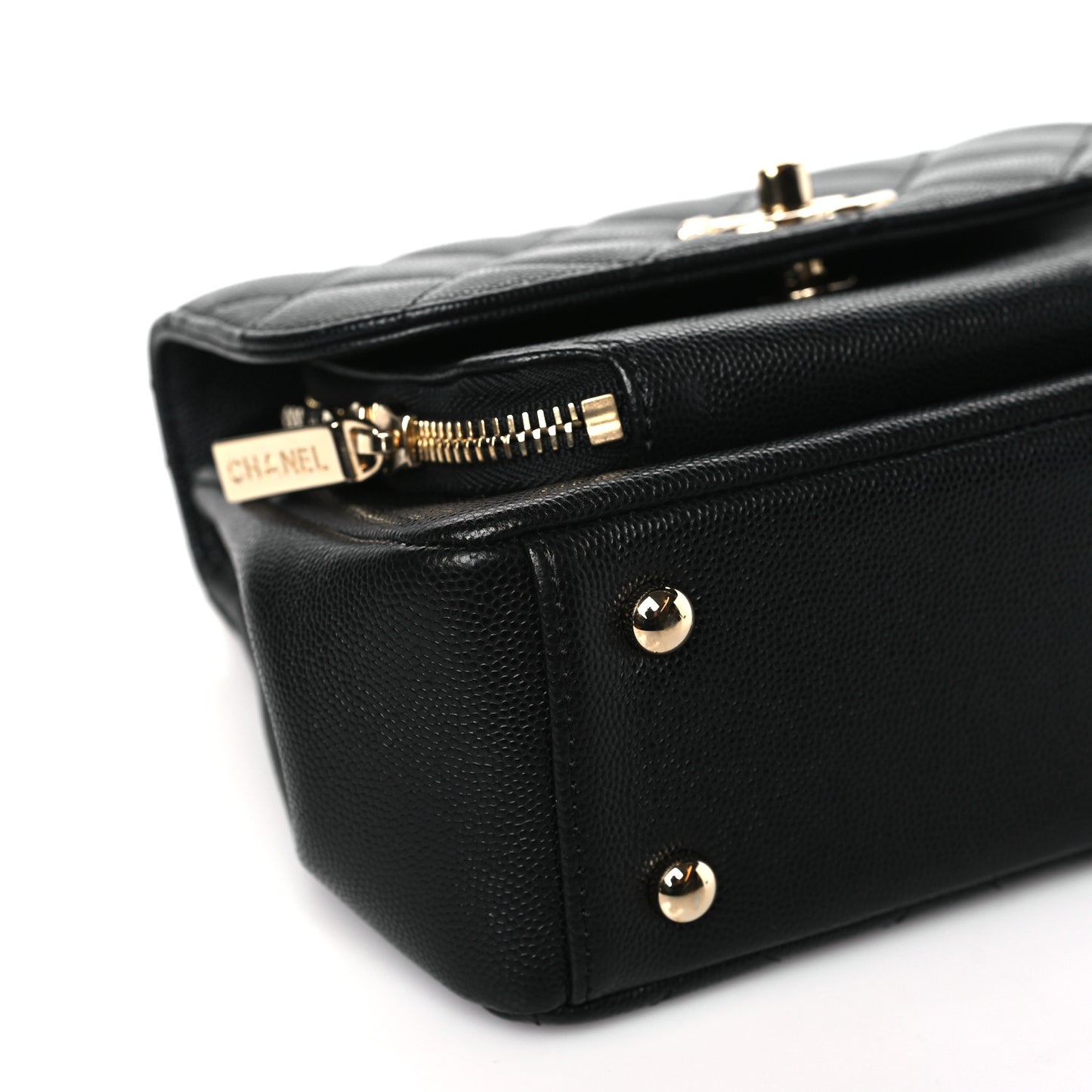 Caviar Quilted Small Business Affinity Flap Black