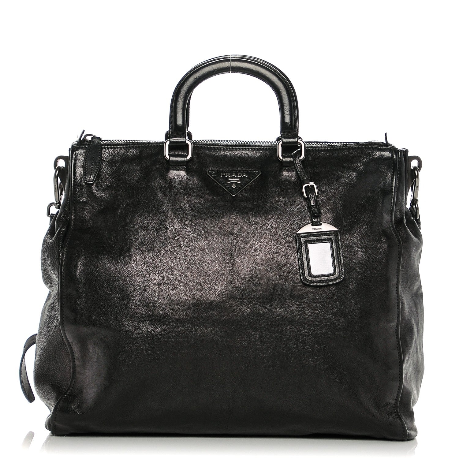 Prada Glace Calf Shopping Tote Nero Black 1 of 6