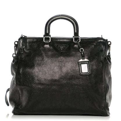 Prada Glace Calf Shopping Tote Nero Black 1 of 6