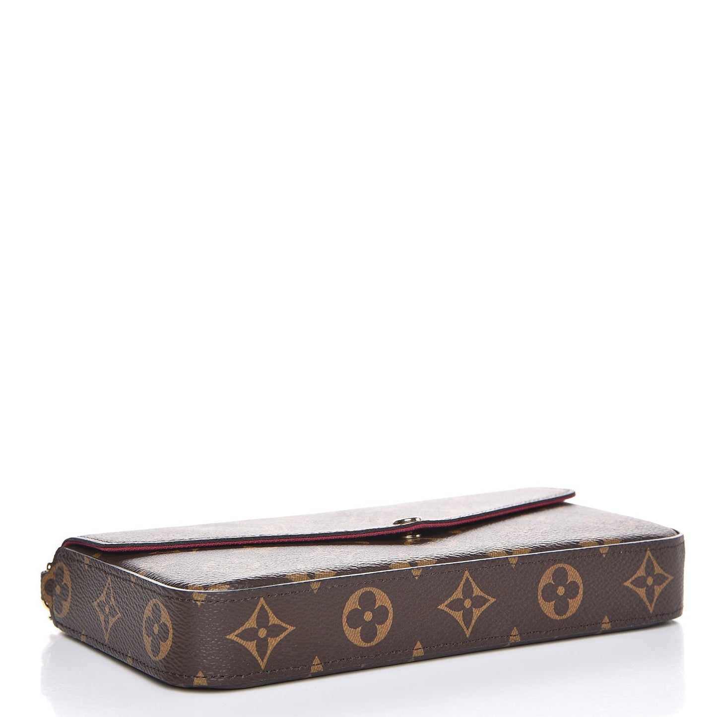 Monogram Pochette Felicie Chain Wallet Fuchsia