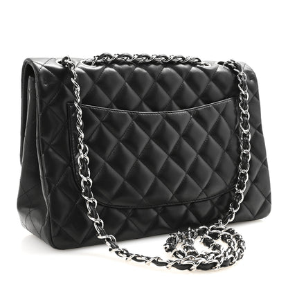 Chanel Lambskin Quilted Jumbo Single Flap Black 3 of 10