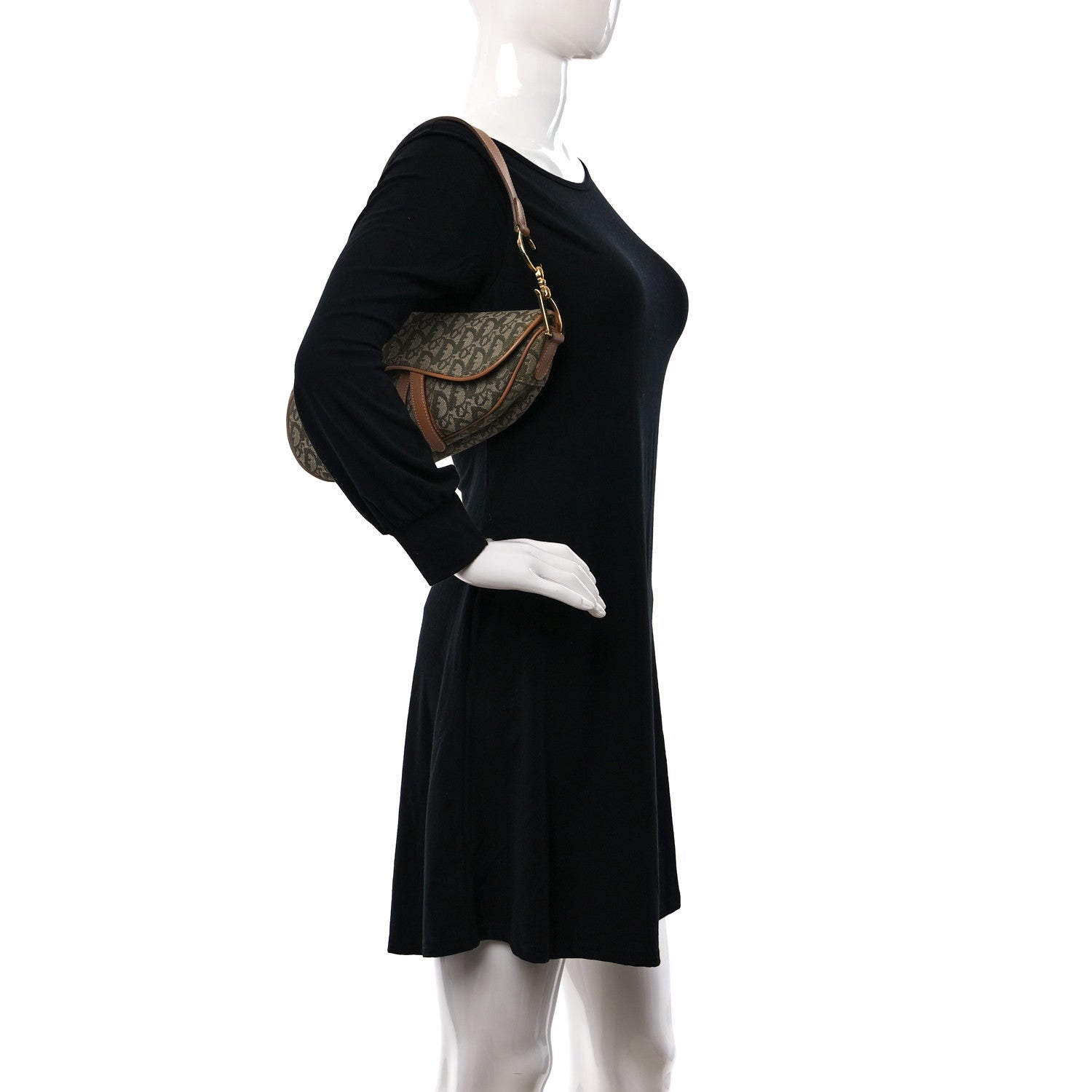 Christian Dior Monogram Saddle Bag Green 2 of 9
