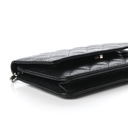 Chanel Caviar Quilted Wallet On Chain WOC Black 6 of 11