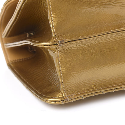 Chanel Patent Medium Madison Flap Gold 9 of 15