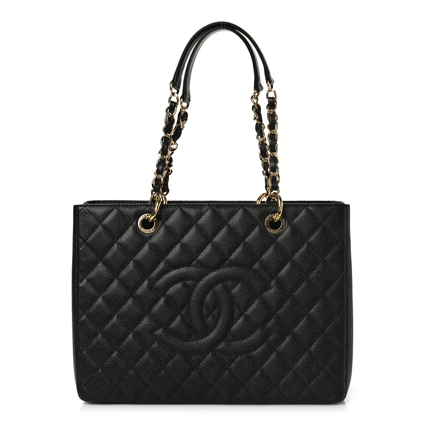 Chanel Caviar Quilted Grand Shopping Tote GST Black 1 of 10