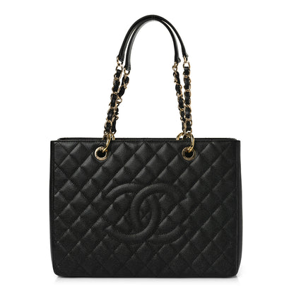 Chanel Caviar Quilted Grand Shopping Tote GST Black 1 of 10