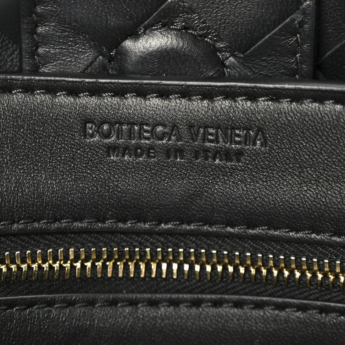 Nappa Intrecciato Small Andiamo Shoulder Bag Black