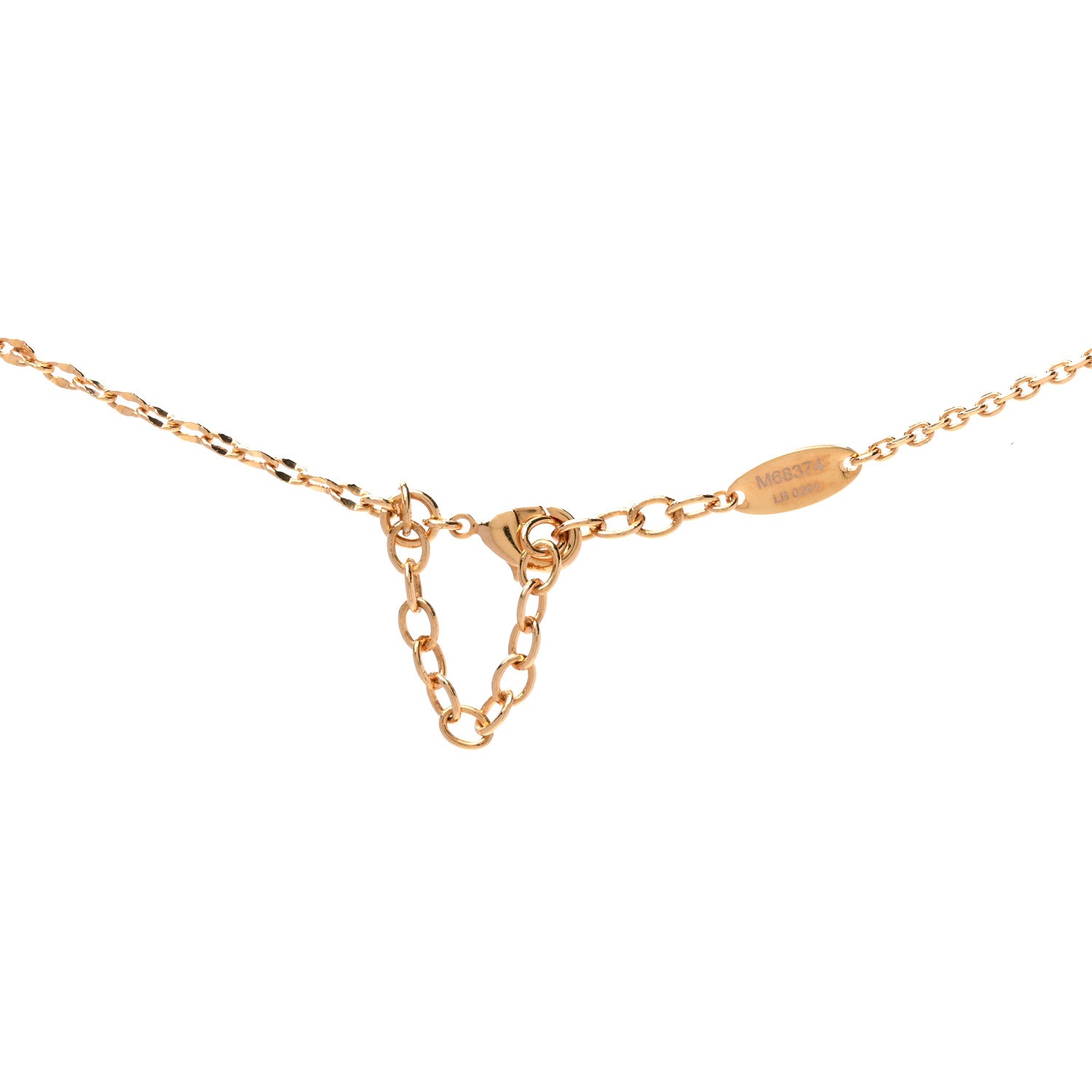 Louis Vuitton Metal Blooming Strass Necklace Gold 4 of 4