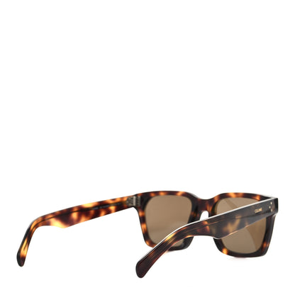 Celine Acetate Polarized Square Sunglasses CL40248I Havana 4 of 7