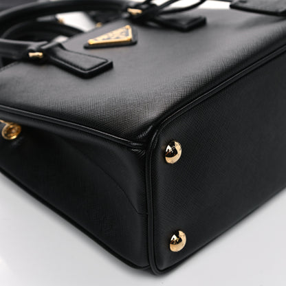 Prada Saffiano Lux Micro Galleria Shoulder Bag Black 7 of 11