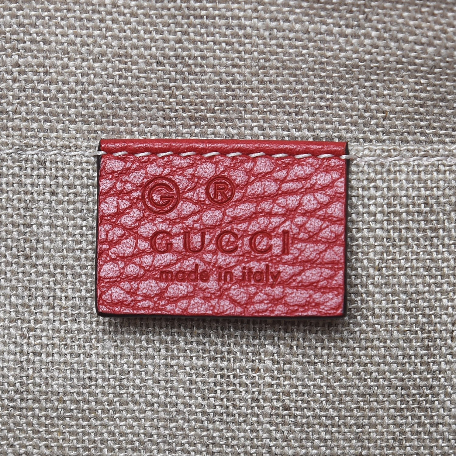 Gucci Calfskin Bamboo Clutch Red 6 of 9