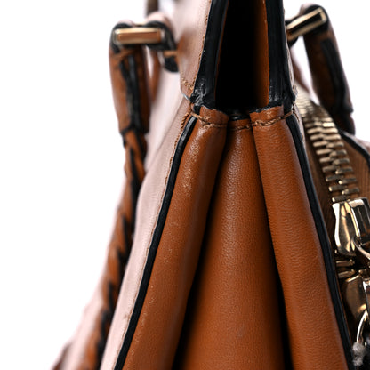 Valentino Garavani Vitello Lace Demetra Satchel Cognac 29 of 34