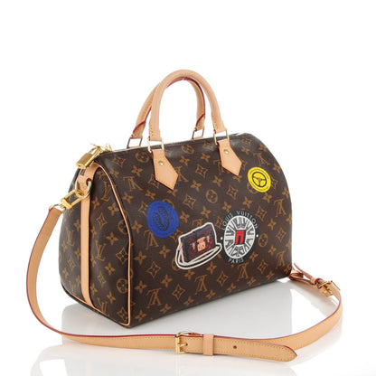 Louis Vuitton Monogram World Tour Speedy Bandouliere 30 3 of 7