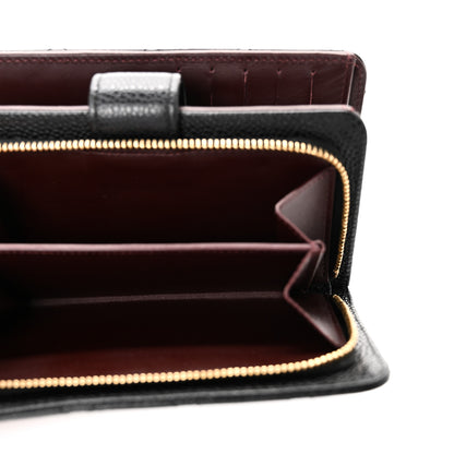 Chanel Caviar Quilted Zipped Pocket Wallet Black 5 of 10