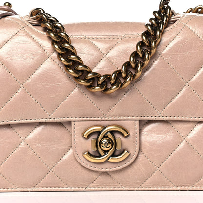 Chanel Glazed Calfskin Medium Perfect Edge Flap Light Pink 7 of 10