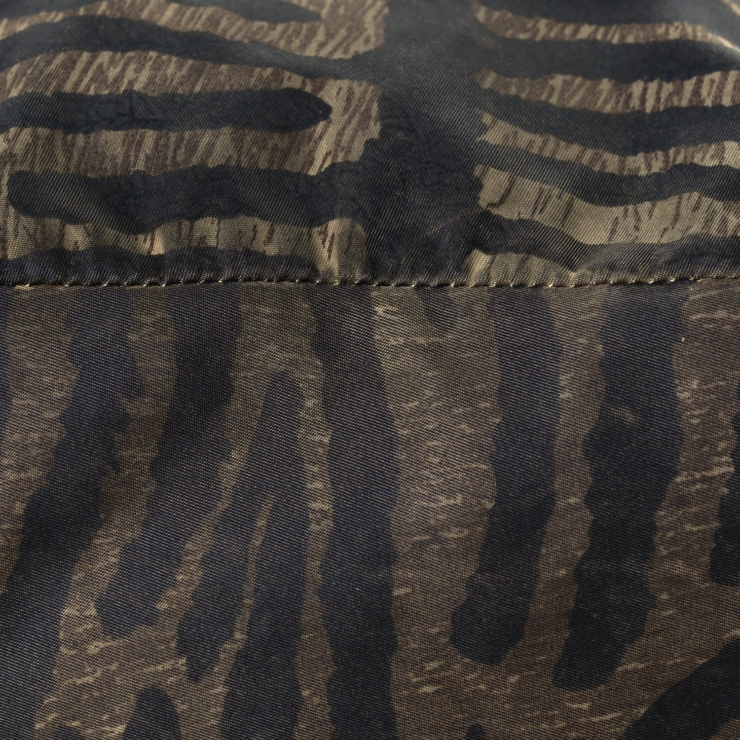 Prada Tessuto Tiger Print Cinch Backpack Brown 15 of 15