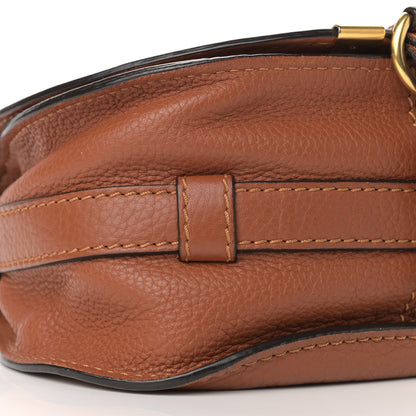Chloe Calfskin Mini Marcie Round Crossbody Bag Tan 8 of 14
