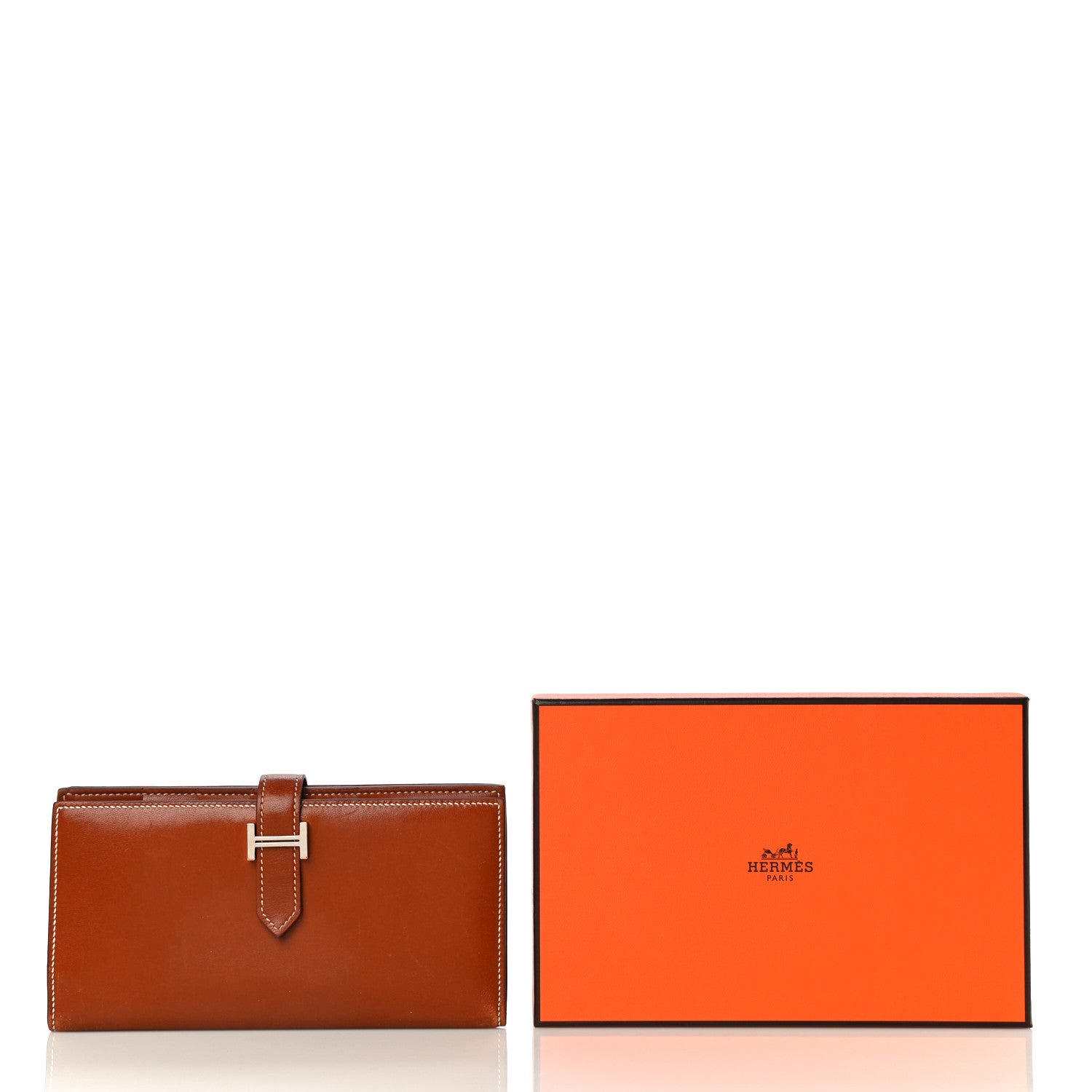Hermes Tadelakt Bearn Wallet Fauve 19 of 19